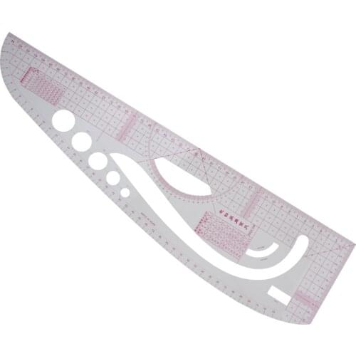 3245 Plastic Transparent French Curve Ruler SplIne Sewing Patchwork Feet Tailor Yardstick Cloth Cutting Rulers