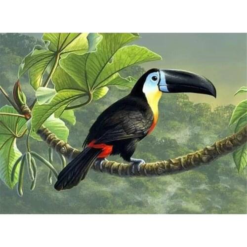 Bird Flower DIY Embroidery Cross Stitch 11CT Kits Craft Needlework Set Printed Canvas Cotton Thread Home Decoration For Sale