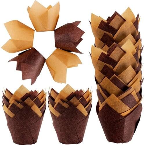 Baking Cups Cupcake Wrappers Set - 250 Pcs Cupcake Paper Cups Oilproof Cupcake Liner Baking Muffin Box Cup Case