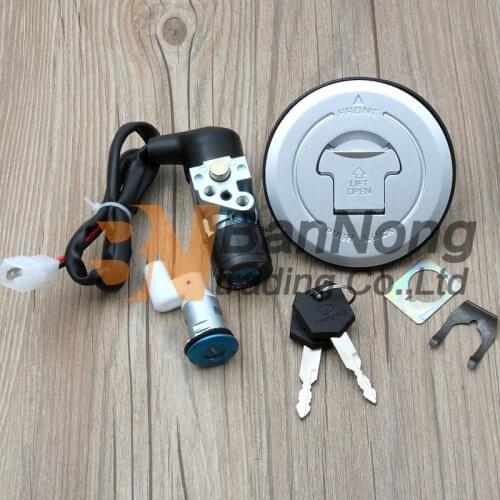 12V 2 Wires Motorcycle Ignition Switch Fuel Tank Gas Cap Lock key Set For Honda CBR125R CBR125RS CBR125RW CBR 125
