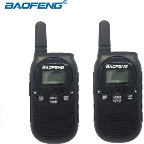2PCS Baofeng BF-T6 Mini Walkie Talkie 0.5W FRS PMR 446 Portable Two Way Radio T6 VOX Alarm Kids Toy Handheld Ham FM Transceiver