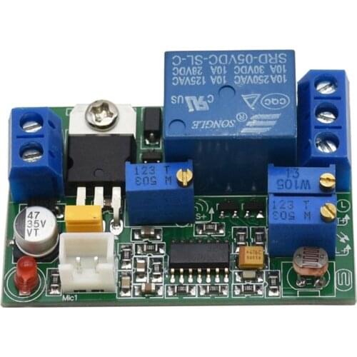 DC 5V 9V 12V 24V Sound Sensor / Light Control Delay Turn off Switch Relay Module