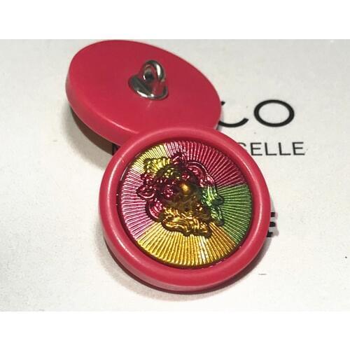 Colorful lion head button for cloth skirt shirt DIY accessory 10 pieces a lot