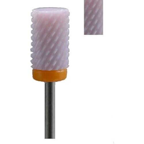 Pink Ceramic Nail Drill Bit - Large Barrel Bit XXC