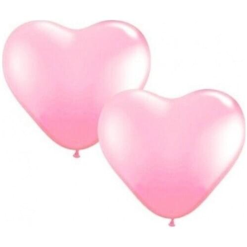 Pink Heart Latex Balloon (50 Pcs) 422919977