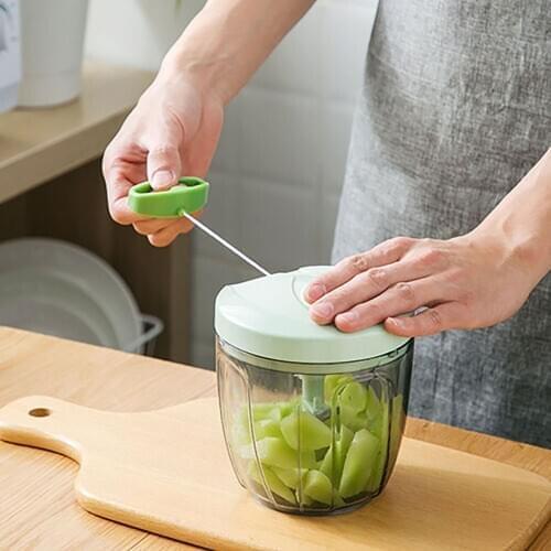 Manual Meat Crusher Vegetable Fruit Chopper Cutter Processor Garlic Cutter Grinder Food Fruit Twist Shredder Kitchen Accessories