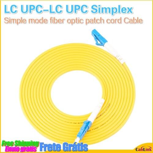 Simplex LC UPC-LC UPC Simple mode fiber optic patch cord Cable 2.0mm/3.0mm fiber optic jumper cable 10PCS/bag free shipping