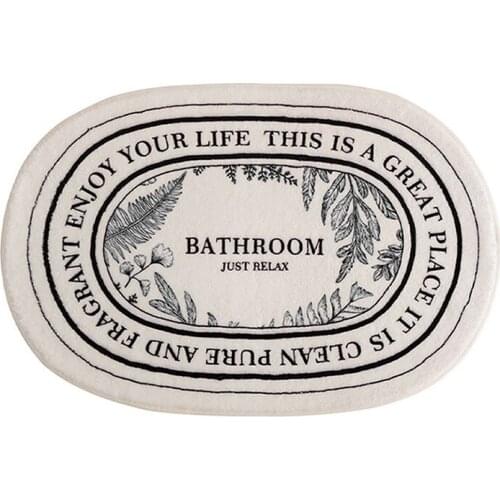 Nordic Minimalist Bathroom and Toilet Door Absorbent Mats Doormat Absorbent Carpets Entrance Mats Balcony Porch Area Rugs