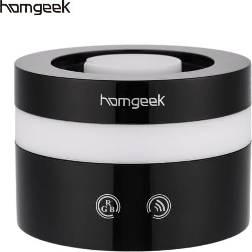 Homgeek Mini USB Humidifier Ultrasonic Aroma Oil Diffuser Air Humidifier Mist Maker LED Night Light For Home Office