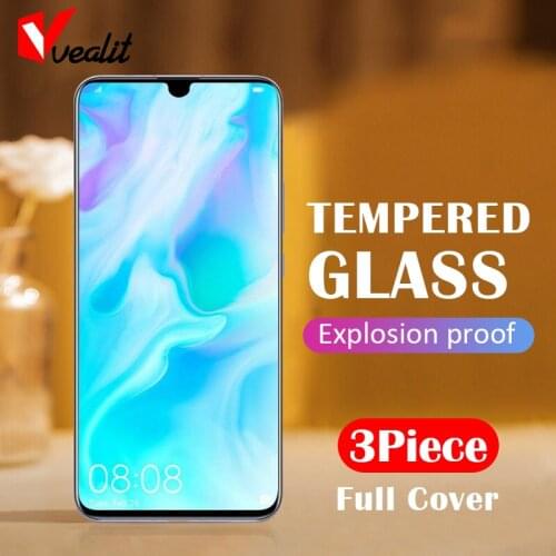 1-3Pcs Full Cover Tempered Glass for Huawei P20 P30 P40 Mate 20 10 30 Lite Screen Protector Huawei P Samrt Z Nova 5t Protective