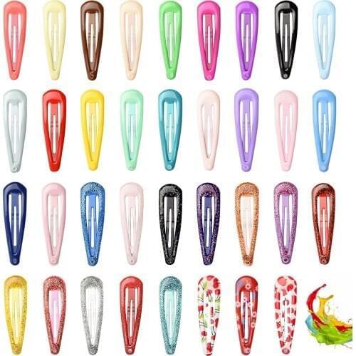 20Pcs/Set 2 Inch BB Clips Snap Hair Clips No Slip Metal Hair Clip Barrettes for Baby Girls Toddlers Kids Women Accessories 012