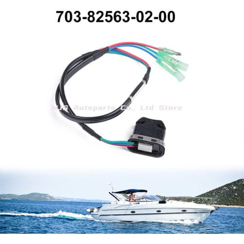 12V Tilt Switch Assembly for Yamaha Outboard Engine Boat Replacement 703-82563-01-00 703-82563-02-00 Boat Trim & Tilt Switch