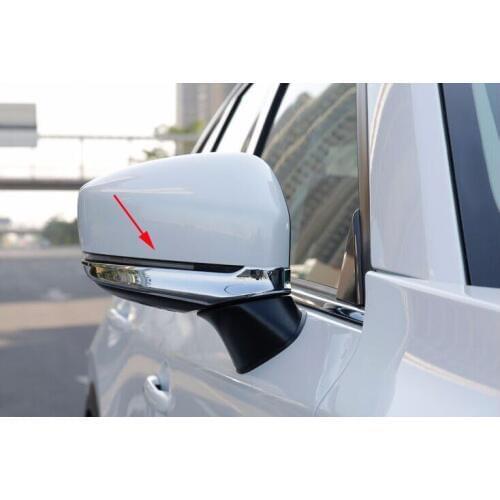 ABS Chrome Rear View Mirror Side Molding Cover Trim For Mazda CX5 CX-5 2017 2018 Accessories 2pcs