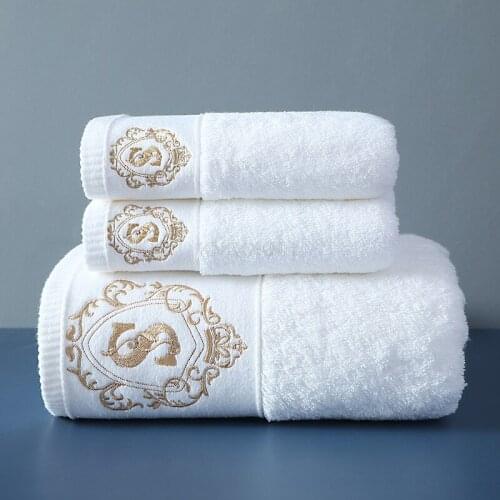 2021 High-grade 100% Cotton Luxury Towels Bathroom Face Bath Towel Set Soft Five Star Hotel Towel adults Serviette 80x160cm