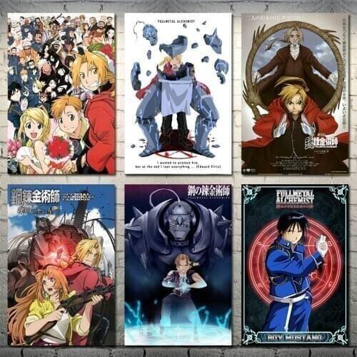 Fullmetal Alchemist Anime Canvas Hd Prints Pictures Wall Artwork Painting Home Decor Modular Poster No Framed For Living Room