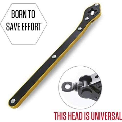 Wonderlife Auto Labor-Saving Jack Ratchet Wrench with Long Handle Car Repair Tool Easy to Use