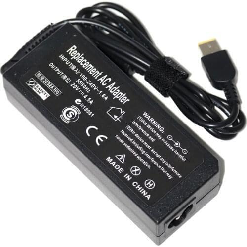 90W 20V 4.5A Laptop AC Adapter Charger Power Supply for Lenovo ThinkPad X1 E431 E535 T440 Z410 0A36260 0A36261 0A36262 0A36263