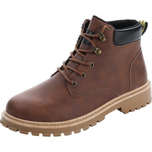 Martin Boots Mens Winter High Leather Boots Snow Mens Shoes England Retro Tooling Mens Military Boots