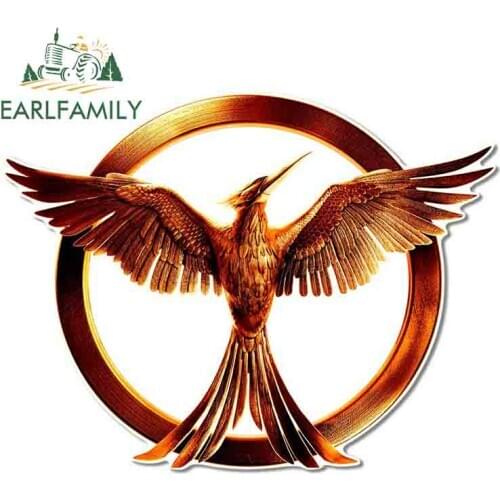 EARLFAMILY 13cm x 9.9cm for Phoenix Bird 3D Auto Car Stickers Waterproof Car Wrap Vinyl JDM RV Personality Decal Car Assessoires