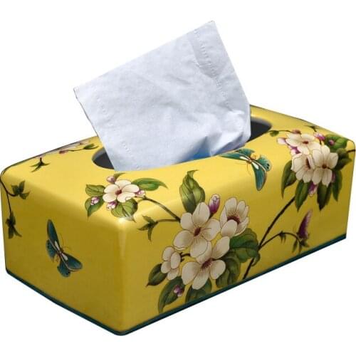 Ceramic Tissue Box Removable Organizer Paper Rack For Livingroom Bathroom Useful Waterproof Housewear & Furnishings Wedding Gift