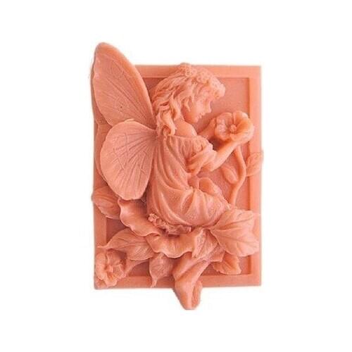 Luyou DIY Silicone Soap Molds Flower Fairy Soft Silicone DIY Mould For Pudding Cookie Jelly Cake Cookie Handmade Soap SM060