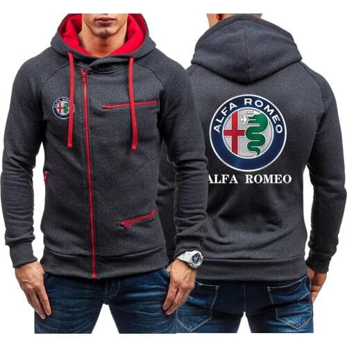 Hot Alfa Romeo Mens Sweatshirt Long Sleeve Autumn Spring Casual Hoodies Top Blouse Tracksuits Sweatshirts Men Hoodies