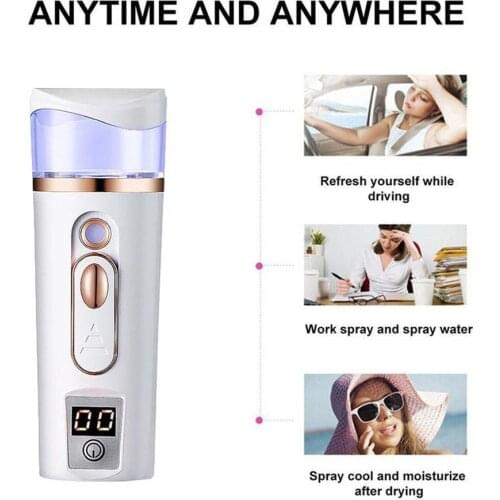 Nano Mister Mini Atomization Eyelash Extensions Face Humectant Mist Steamer Cool Hydration Sprayer P2F8