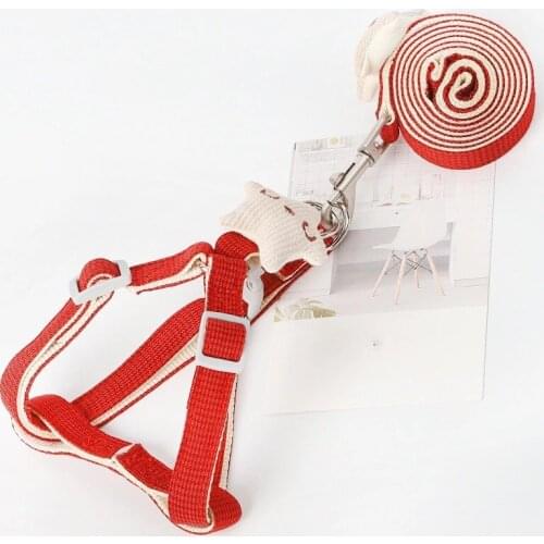 For dog & cat Running or Training Collar and Harness Pet supplies Cute and comfortable dog leash Nylon Pet Leash