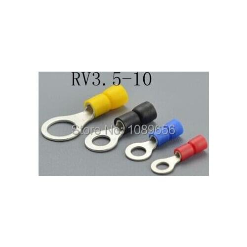 RV3.5-10 TO-JTK Circular Pre-insulating Terminals Wire Connector Cable Connector Cold pressed terminals 500pcs