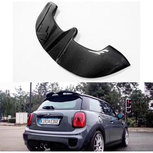 Carbon Fiber JCW Roof Spoiler Glossy Carbon fiber Rear Window Wing Body Kit Racing Accessories Trim For Mini F55 F56 Cooper