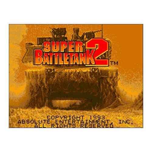 Super Battletank 2 NTSC Version 16 Bit 46 Pin Big Gray Game Card For USA Game Players