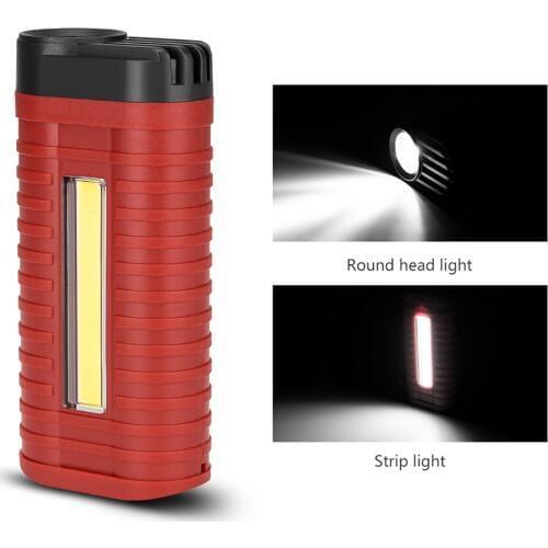 LED Carring Garage Work Lamp Pour Garage Inspection Work Light Carrying T6 LED + COB High Power Car Maintenance 3 x AAA
