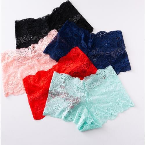 3 Pcs Panties For Woman Underwear Sexy Lace Breathable Female Panty Transparent Briefs Sexy Underwear Women European size S-XL