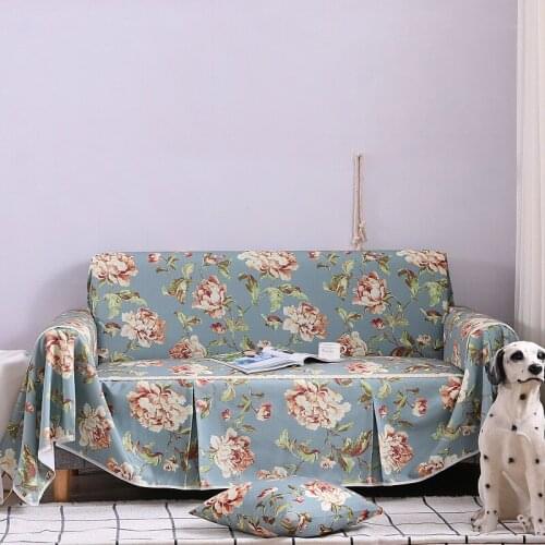 European-style Printing Full Cover Universal Sofa Cover Full Sofa Blanket Single, Double, Three-Seat Sofa Cushion