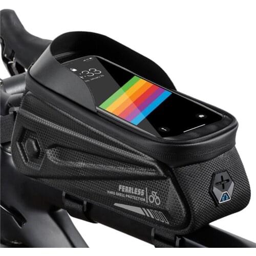 EVA Oxford Cloth Bike Bag Frame Front Top Tube Cycling Pack Waterproof Phone Case Touchscreen MTB Large Capacity Pouch