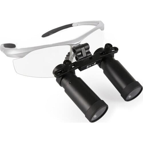 High Quality Medical Magnifying Glasses 6.0X-R Binocular Magnifier Dental Surgical Loupes 3 Color Option