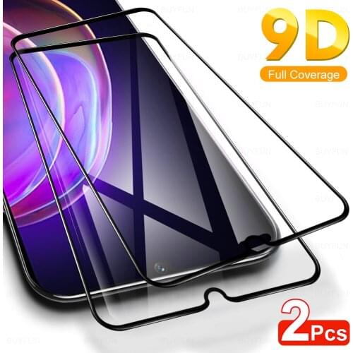 2Pcs Full Cover Tempered Glass Protective For VIVO V21 Glasses Screen Protector Glas For VI VO V 21 6.44" 2021 Protection Film