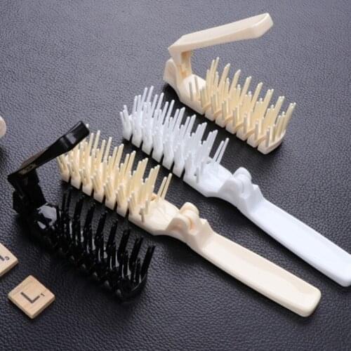 1Pc 3 Colors Folding Comb Hair Brush DIY Salon Hairdressing Anti-static Plastic Comb Women Hair Brush