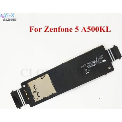 10PCS/Lot Single SIM Card Slot Tray Holder Reader Repair Flex Cable Ribbon Repair Part For ASUS ZenFone 5 A500KL T00P