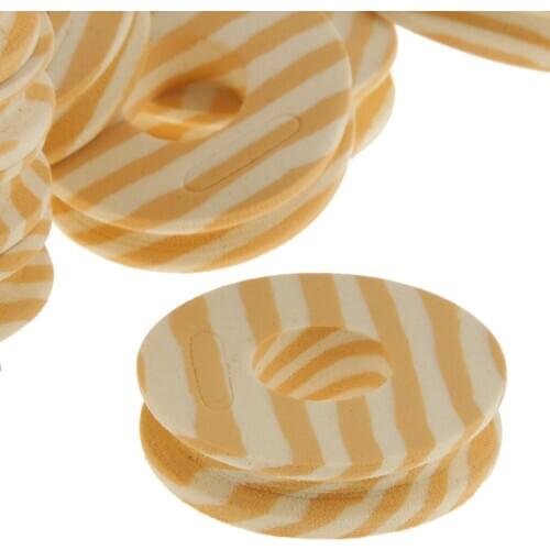 100x Round EVA Foam Reel Bobbin Spool Fishing Tackle Hook Line Trace Storage