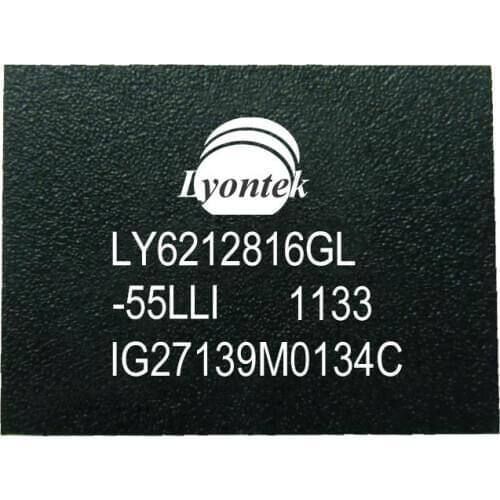 20pcs New Original LY6212816GL-55LLI 2M High Speed SRAM 128K x 16 BGA(48) 55ns 4.5 to 5.5V -40 ~ 85°C