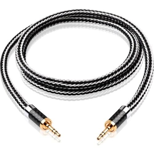 ATAUDIO hifi aux cable high quality silver-plated OCC 3.5mm aux audio cable