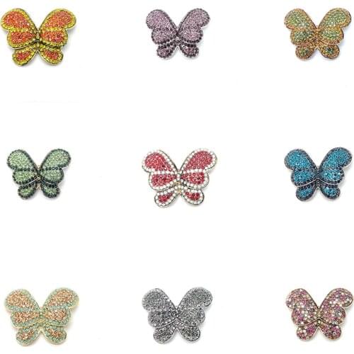 PD BROOCH Autumn New Butterfly Full Glass Zircon Exquisite Exquisite High-end Clothing Accessories Factory Direct Sales