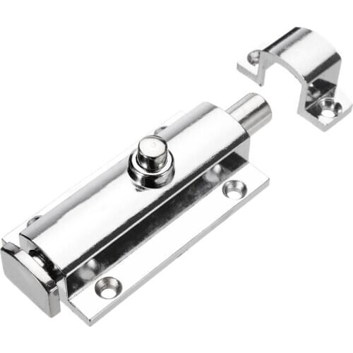 Zinc Alloy Door Bolt Lock Window Gate Latch Locks Press Sliding Bolt Locks Security Hardware