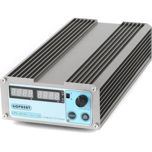 CPS-3010II Upgraded Version 30V 10A OVP/OCP/OTP High Power Compact Adjustable Digital DC Power Supply 110V/220V