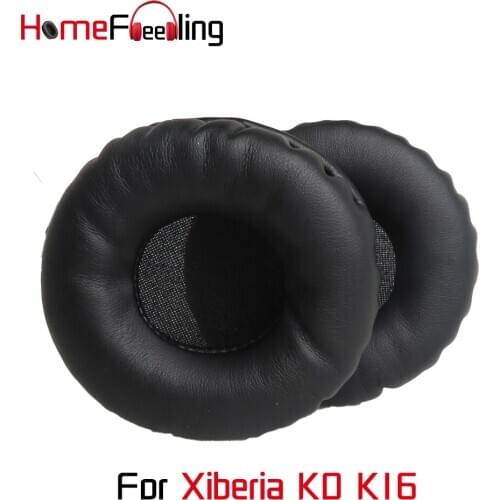 Homefeeling Ear Pads for Xiberia K0 K16 Headphones Universal Round Leatherette Ear Cushions Velour Earpads Replacement