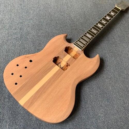 Electric guitar Partially Prepared Products , one piece body&neck,Ebony Fingerboard,free shipping