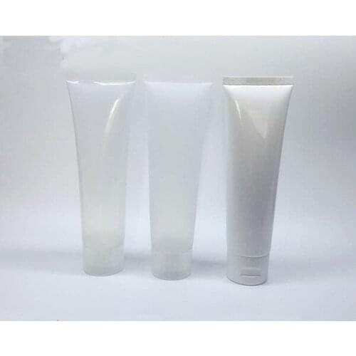 Capacity 100g/ml 200pcs/lot Cosmetic packaging, lotion trial sample hose squeeze soft cream tube ,plastic soft tube