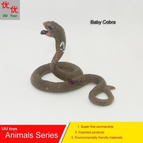 Hot toys:Baby Cobra Snake Simulation model Animals kids toys children educational props