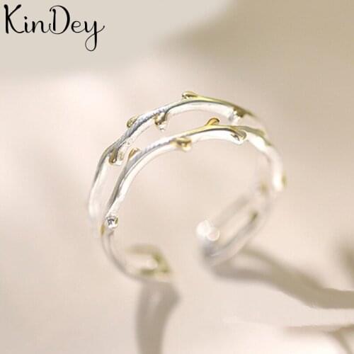 New Hot Gothic Branch Rings For Women Wedding Rings Ladies Accessories Fashion Charm Jewelry Wholesale 2021